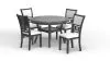 New Classic D1701-50S-GRY Gia - 5 Piece Round Dining Set - Gray