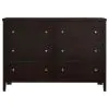 CoasterEveryday 202093 Carlton - 6-Drawer Dresser - Cappuccino
