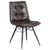 CoasterEssence 107853 Aiken - Upholstered Dining Side Chair (Set of 4) - Brown