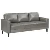 Coaster Fine Furniture 508365-S2 Ruth - 2 Piece Upholstered Track Arm Sofa Set - Gray
