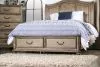 Furniture of America CM7613EK-BED Belgrade I - King Bed - Rustic Natural Tone
