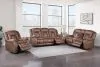 New Classic 22-2505B-3PM New Classic 22-2505B-3PM Morello - 3 Piece P1 Sofa & Loveseat & Recliner With Power Footrest - Brown