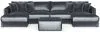 Jackson Furniture Industries 2245/75/31/76/12-23 Jackson Furniture Industries 2245/75/31/76/12-23 Remington - 4 Piece Modular Double Chaise Sectional And 1 Included Cocktail Ottoman - Slate