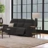Coaster Fine Furniture 610284 Brentwood - Upholstered Motion Reclining Sofa - Dark Charcoal