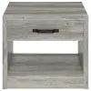 Coaster Fine Furniture 707728-S2 Felix - 2 Piece Coffee And End Table Set - Gray Driftwood