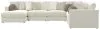 Jackson Furniture Industries 2235/37/31/59/75-16 Jackson Furniture Industries 2235/37/31/59/75-16 Ritzy - 6 Piece Modular Sectional (LSF Chaise) - Bone