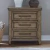 Liberty Furniture 930-BR61 Carolina Park - Nightstand With Charging Station - Amber Brown