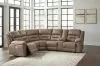 Ashley Furniture 83106S2 Ravenel - 3-Piece Power Reclining Sectional With Raf Power Reclining Loveseat With Console - Fossil