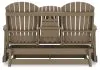 Ashley Furniture P114/835/820(2)/701 Ashley Furniture P114/835/820(2)/701 Hyland Wave - 4 Pc. - Glider Loveseat, 2 Swivel Glider Chairs, Cocktail Table - Driftwood