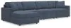 Ashley Furniture 92121S26 Ashley Furniture 92121S26 Modmax - 4-Piece Sectional With Laf Corner Chaise - Ink