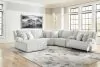 Ashley Furniture 92706S2 Ashley Furniture 92706S2 Top Tier - 6-Piece Reclining Sectional With Laf Chaise - Alloy