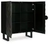 Ashley Furniture A4000660 Fosterman - Accent Cabinet - Distressed Black