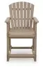 Ashley Furniture PCP228-124 Seacliff Beach - Barstool (Set of 2) - Medium Brown
