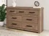 Ashley Furniture PCB2844-31 Oliandon - Seven Drawer Dresser - Light Brown