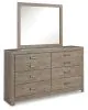 Ashley Furniture B070B1 Ashley Furniture B070B1 Culverbach - Dresser, Mirror - Gray