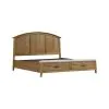 Intercon JK-BR-3015K-GLO-C Jackson - King Bed With Storage Footboard - Golden Oak