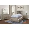 Samuel Lawrence Furniture S496-YBR-14 River Creek - Full Bed with Bookcase Headboard - River Birch Brown