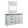 Liberty Furniture 417-YBR-FPBDM Liberty Furniture 417-YBR-FPBDM Allyson Park - 3 Piece Bedroom Set (Full Panel Bed, Dresser & Mirror) - Wirebrushed White / Charcoal