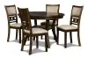 New Classic D1701-50S-CHY New Classic D1701-50S-CHY Gia - 5 Piece Round Dining Set - Cherry