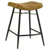Coaster Fine Furniture 109248 Bayu - Leather Upholstered Counter Stool (Set of 2) - Camel
