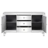 CoasterEssence 950825 Leticia - 3-Drawer Mirrored Storage Accent Cabinet - Silver