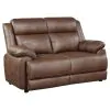 Coaster Fine Furniture 508281-S2 Ellington - 2 Piece Upholstered Padded Arm Sofa Set - Dark Brown