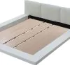 Furniture of America CM7550EK-BED Christie - Eastern King Padded Headboard Bed - White