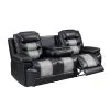 New Classic U7005-30P1-BKG New Classic U7005-30P1-BKG Nikko - Sofa With Power Footrest - Black / Gray