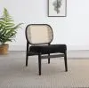 Coaster Fine Furniture 900620 Rayo - Rattan Cane Back Accent Chair With Padded Seat - Black