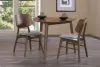 New Classic 40-D1651-D2GC New Classic 40-D1651-D2GC Oscar - Corner Table With 2 Gray Cushion Chairs - Brown