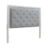 Liberty Furniture 781-BR15HU Liberty Furniture 781-BR15HU Reflections - King Upholstered Panel Headboard With Lights - Pearl White