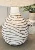 Ashley Furniture L204194 Aleela - Metal Table Lamp  - White / Gold Finish