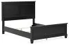Ashley Furniture B687B6 Lanolee - Queen Panel Bed - Black