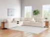 Ashley Furniture 92103S69 Ashley Furniture 92103S69 Modmax - 7-Piece Balanced Sectional With Audio And Storage Consoles - Oyster
