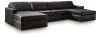 Ashley Furniture 74305S19 Ashley Furniture 74305S19 Modmax II - 4-Piece Double Chaise Sectional - Black