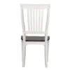 Liberty Furniture 417-C1500S Allyson Park - Slat Back Side Chair - Wirebrushed White / Charcoal
