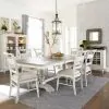 Liberty Furniture 661W-CD-7TRS Liberty Furniture 661W-CD-7TRS Whitney - 7 Piece Trestle Table Set - Antique Linen / Weathered Gray