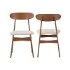 New Classic D331-20-NAT New Classic D331-20-NAT Morocco - Dining Chair With Natural Seat Cushion (Set of 2) - Brown
