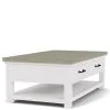 Riverside Furniture 37202 Cora - Large Cocktail Table - Cloud / Fog