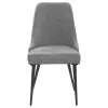CoasterEssence 190442 Alan - Fabric Upholstered Dining Side Chair (Set of 2) - Gray