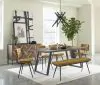 CoasterEssence 110643 Misty - Leather Upholstered Dining Bench - Antique Camel
