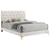 CoasterEveryday 224401Q Kendall - Upholstered Queen Panel Bed - White
