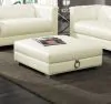 CoasterElevations 505394 Chaviano - Square Upholstered Ottoman - Pearl White