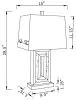 CoasterElevations 923288 Ayelet - Tapered Shade Mirrored Table Lamp - Silver