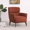 Coaster Fine Furniture 903081 Andrea - Upholstered Crecent Arm Accent Chair - Orange