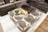 Furniture of America SM5142BR-OT Bonaventura - Ottoman - Brown / Pattern