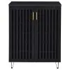 Coaster Fine Furniture 950422 Brixton - 2-Door Entryway Shoe Storage Cabinets - Black