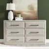 Liberty Furniture 522-BR31 Modern Play - 6 Drawer Dresser - Natural White