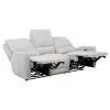 Coaster Fine Furniture 610521P Sylmar - Chenille Upholstered Power Reclining Sofa - Dove Gray