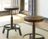Ashley Furniture D440-024 Torjin - Swivel Stool (Set of 2) - Dark Brown